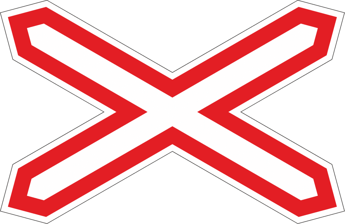 Дорожный знак 1.3.1 Однопутная железная дорога
