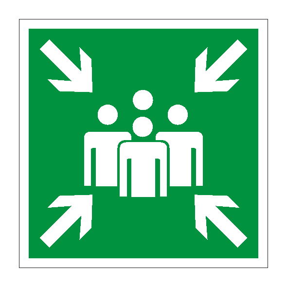 Знак безопасности «Пункт (место) сбора» Е21
