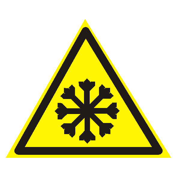 Знак безопасности «Осторожно. Холод»