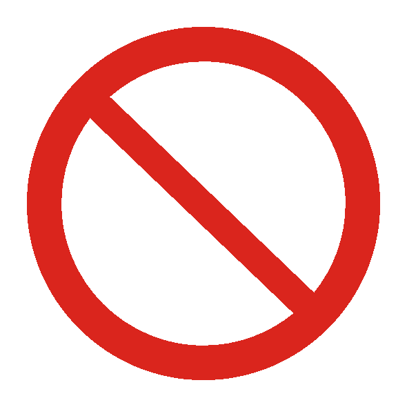 Знак безопасности Запрещение (прочие опасности или опасные действия)